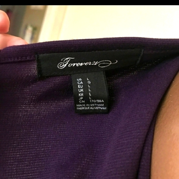 NWOT Grab & Go Eggplant Knit Dress by Forever21 - Picture 4 of 4